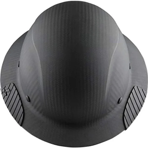 DAX Carbon Fiber Hard Hat - Full Brim Matte Black