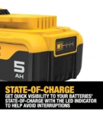 DEWALT 20V MAX 5 Ah Lithium Ion Battery (DCB205)