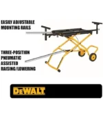 DEWALT Miter Saw Stand With Wheels (DWX726), Yellow