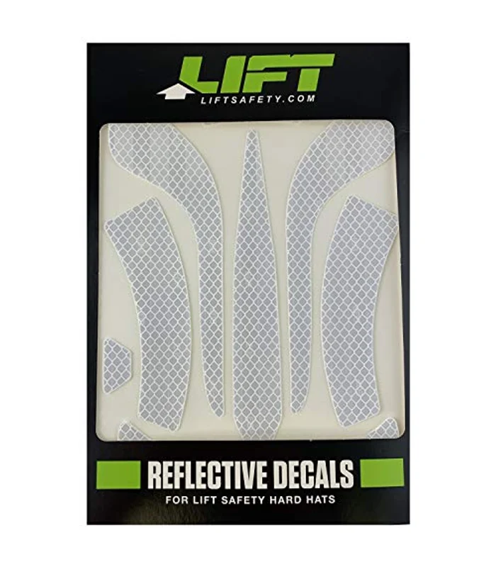 Lift Safety DAX Reflective Decals - White Medium