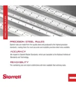 Starrett 6-Inch Spring-Tempered Steel Rule with Inch Graduations