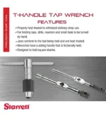 Starrett T-Handle Tap Wrench - Ideal for Holding Taps