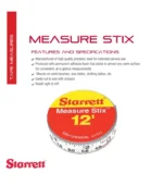 Starrett Tape Measure Stix with Adhesive Backing