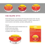 Starrett Tape Measure Stix with Adhesive Backing