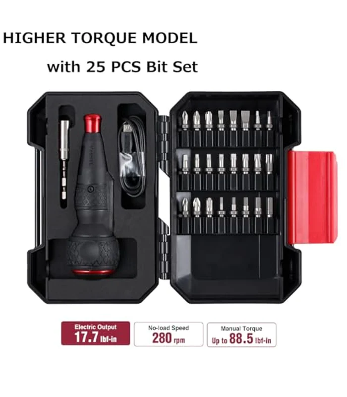 VESSEL e-ASSIST Screwdriver with 25PC. Bit Set